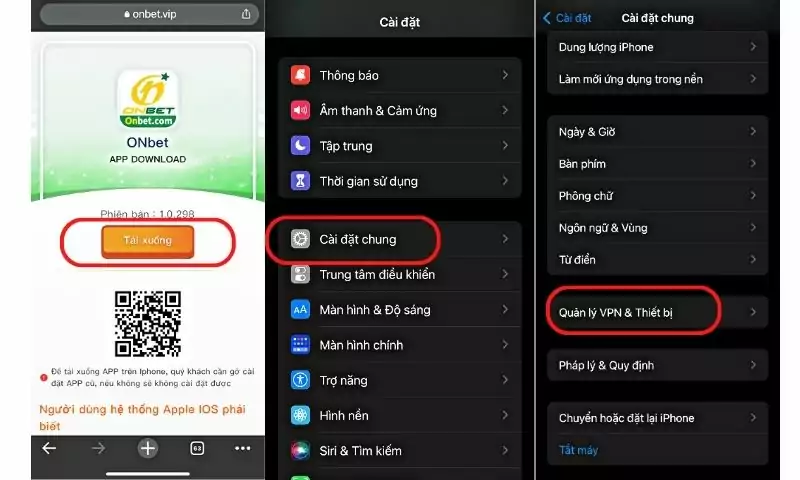 Hướng dẫn chi tiết cách tải app Onbet 